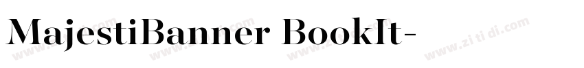 MajestiBanner BookIt字体转换